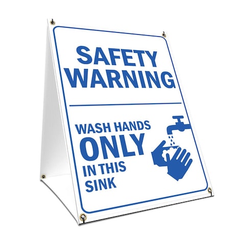 Signmission OSHA Notice Sign, Safety Warning, 24in X 36in A-frame Heavy Duty, 36" W, 24" L, Safety Warning OS-NS-SBC-2436-25579